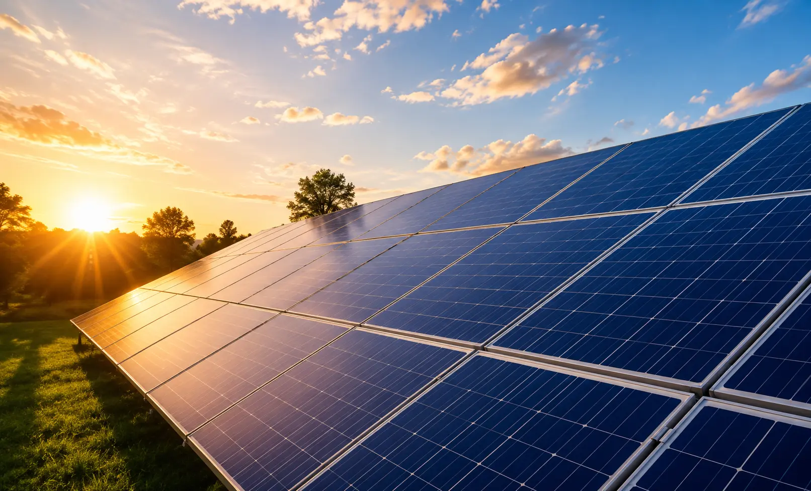 Painéis solares para geração de energia
